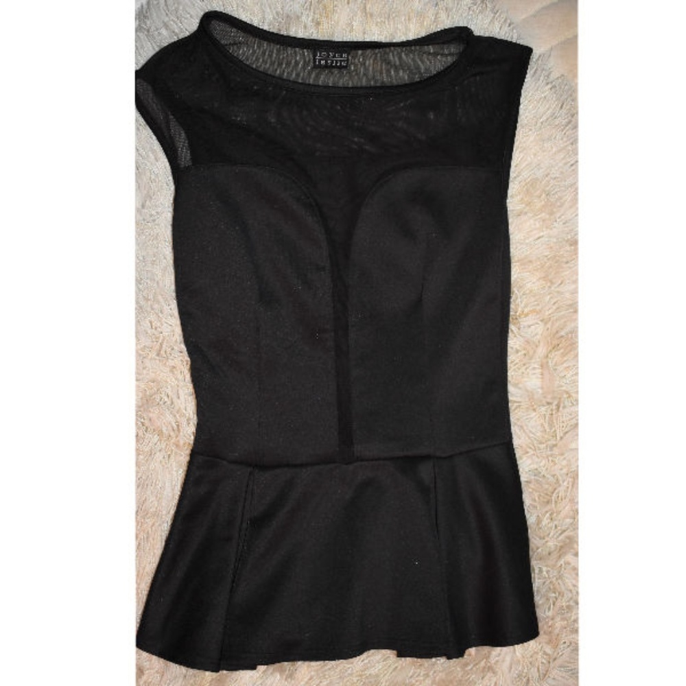 Sheer Black Blouse